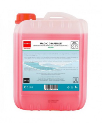  Detergenti si solutii de curatat - Detergent pardoseli Magic Grapefruit - Ekomax 5 litri - arli.ro